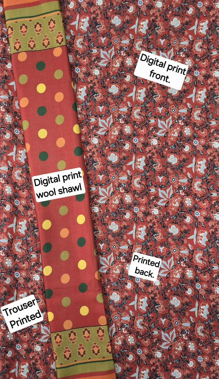Brown Digital Printed Karandi