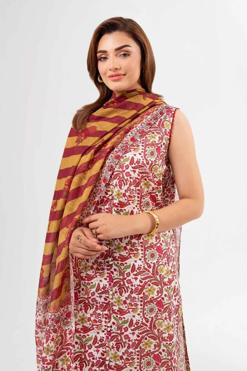 Pink Digital Printed Karandi